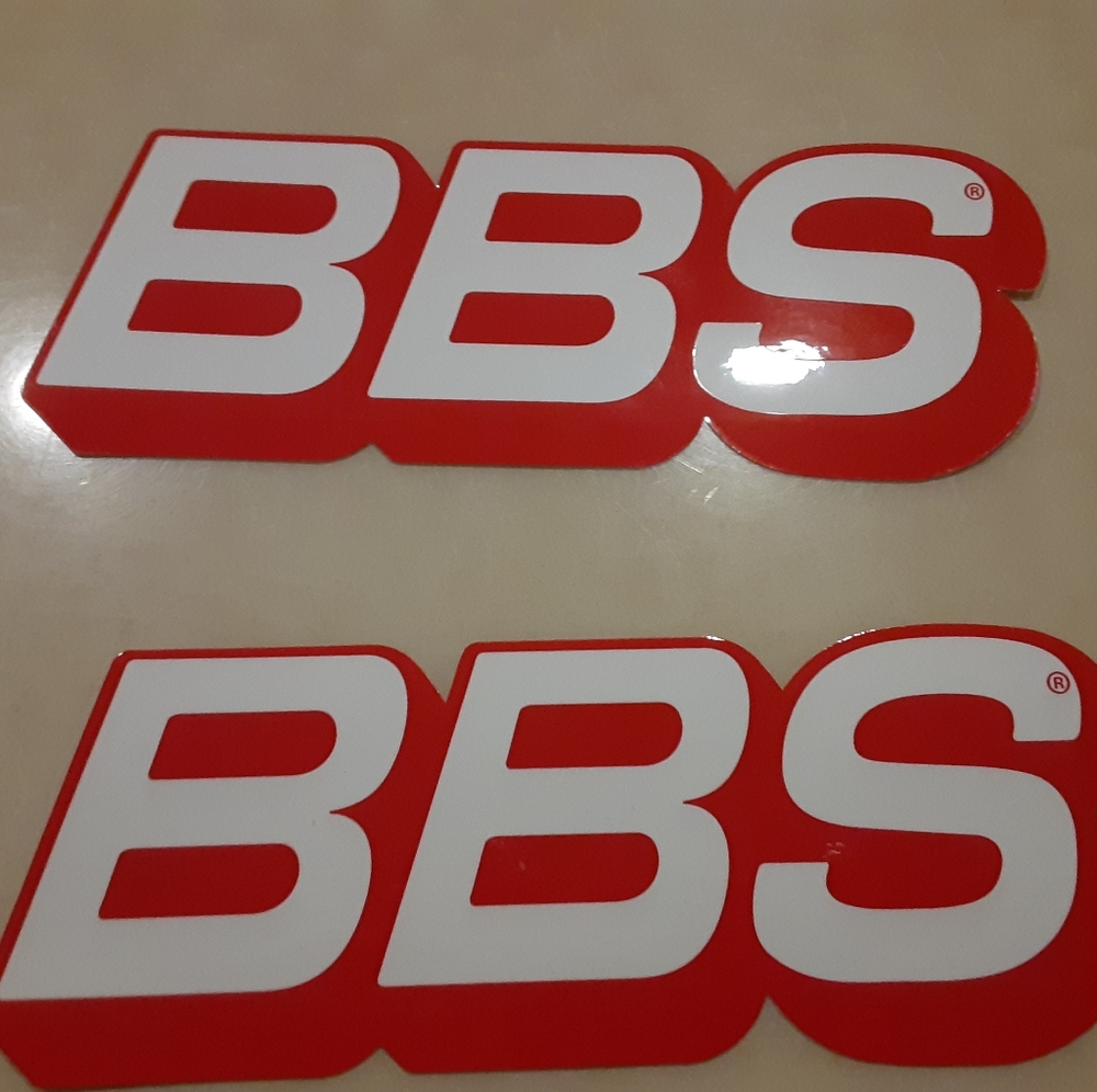 BBS wheels rims sticker decal set BMW Porsche Volkswagen Honda
